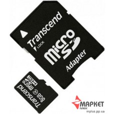 Карта пам'яті Transcend microSDHC 8 Gb C4 + SD